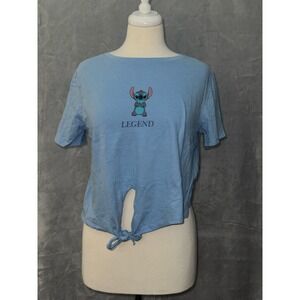 Women's Lilo‎ and Stitch tie front legend T-shirt XL